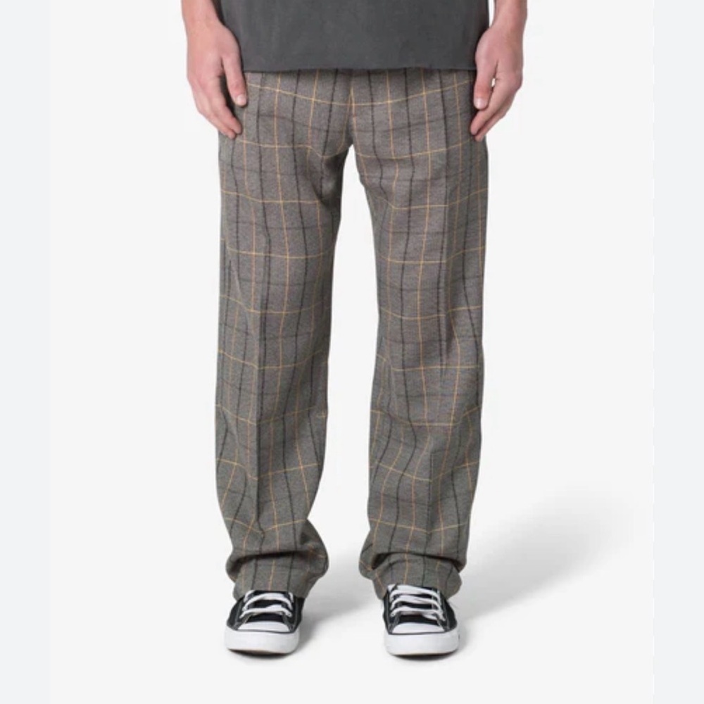 MNML PLEATED PLAID TROUSERS Size 36